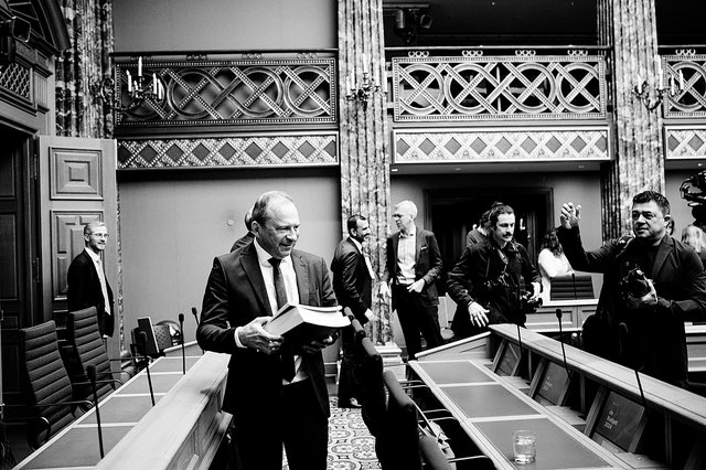 Finanzminister Gilles Roth (CSV) vor seiner ersten Budgetsried