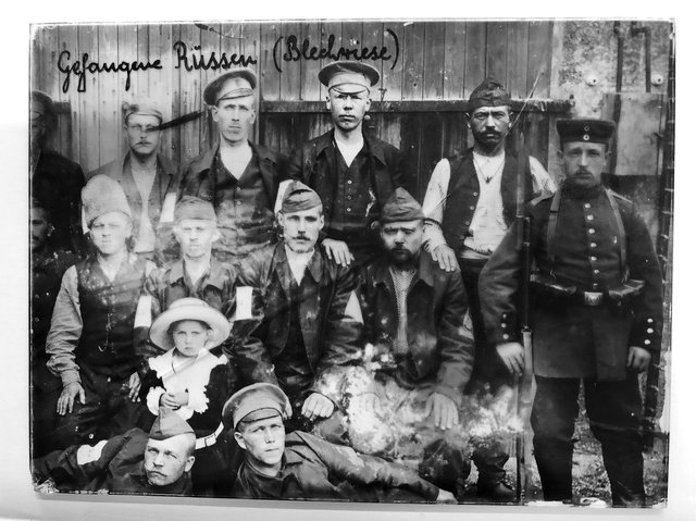 Russische Kriegsgefangene im Ersten Weltkrieg bei der Mine Blechwies in Esch/Alzette