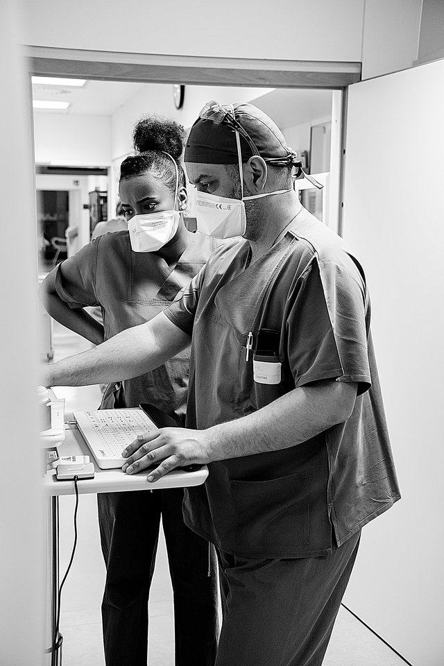 Krankenpfleger in der Notaufnahme des Centre hospitalier de Luxembourg