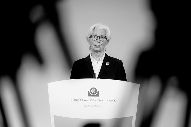 La présidente de la BCE, Christine Lagarde,  à Francfort    le 10 mars