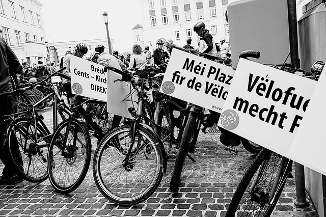Kundgebung für eine fahrrad- gerechtere Hauptstadt