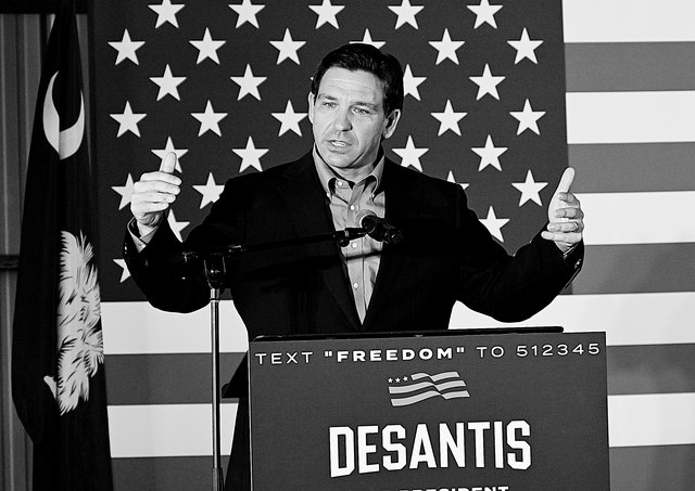 Le Républicain Ron DeSantis à Lexington, le 2 juin dans le cadre de sa campagne « Our Great American Comeback »