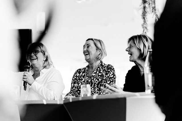 Paulette Lenert mit Anke Rehlinger (l.) und Malu Dreyer in Remich