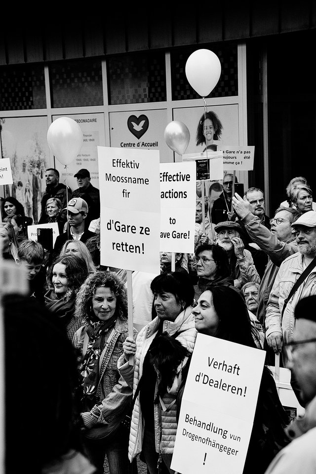 Demo im Bahnhofsviertel im September 2023