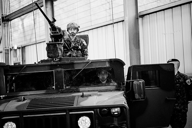 Présentation  de matériel militaire luxembourgeois en mars 2022